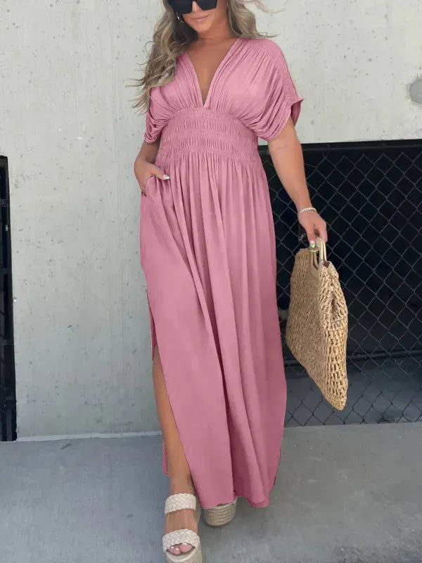 Ava | Elegant V-Neck Maxi Dress