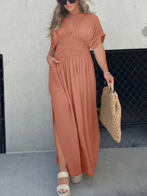 Ava | Elegant V-Neck Maxi Dress