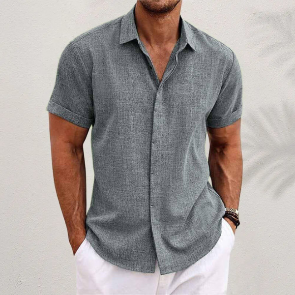 Mark | Linen Short-Sleeved Shirt