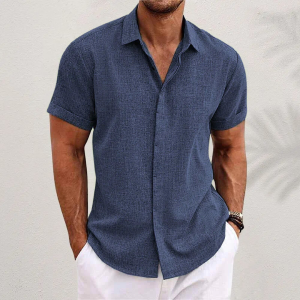 Mark | Linen Short-Sleeved Shirt