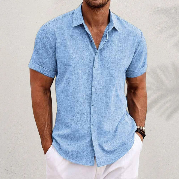 Mark | Linen Short-Sleeved Shirt